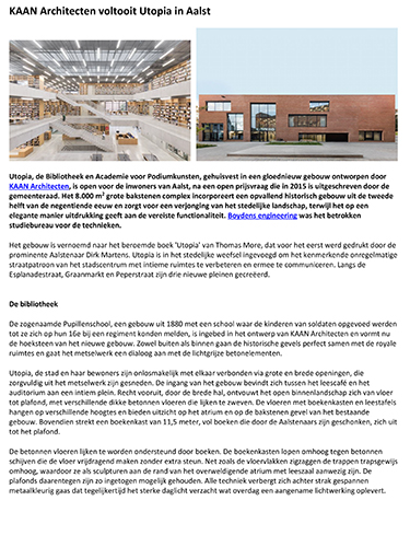KAAN Architecten voltooit Utopia in Aalst