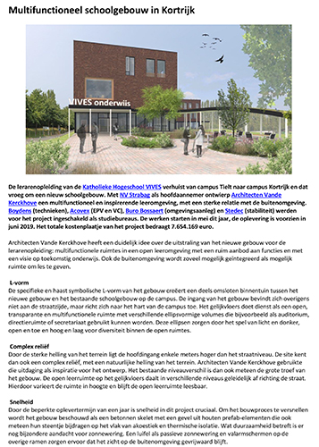 Multifunctioneel schoolgebouw in Kortrijk