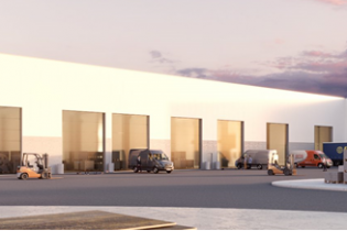 DENYS: workshop with offices, concierge house & roof parking